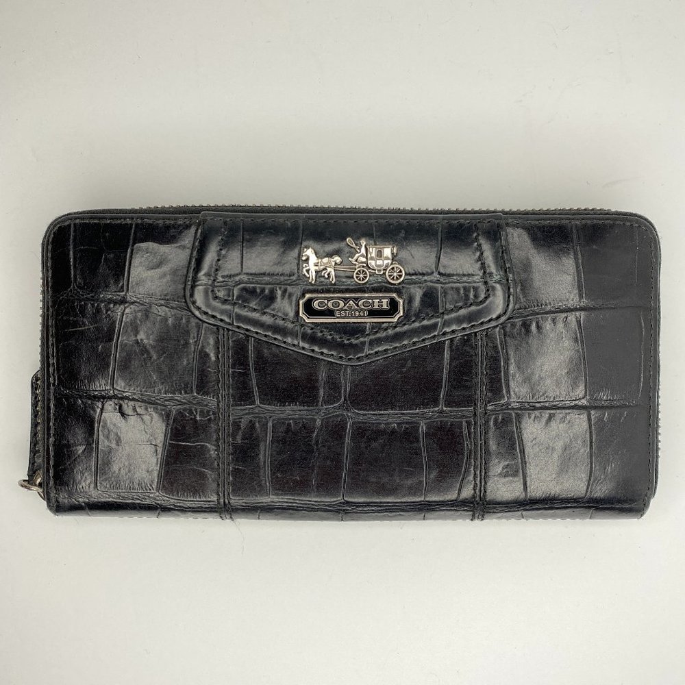 Coach Black Leather Wallet